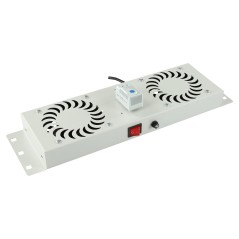 "Lanview 2 Fans Analog Thermostat RAF115WHT - Reliable Precision for Comfort Control"